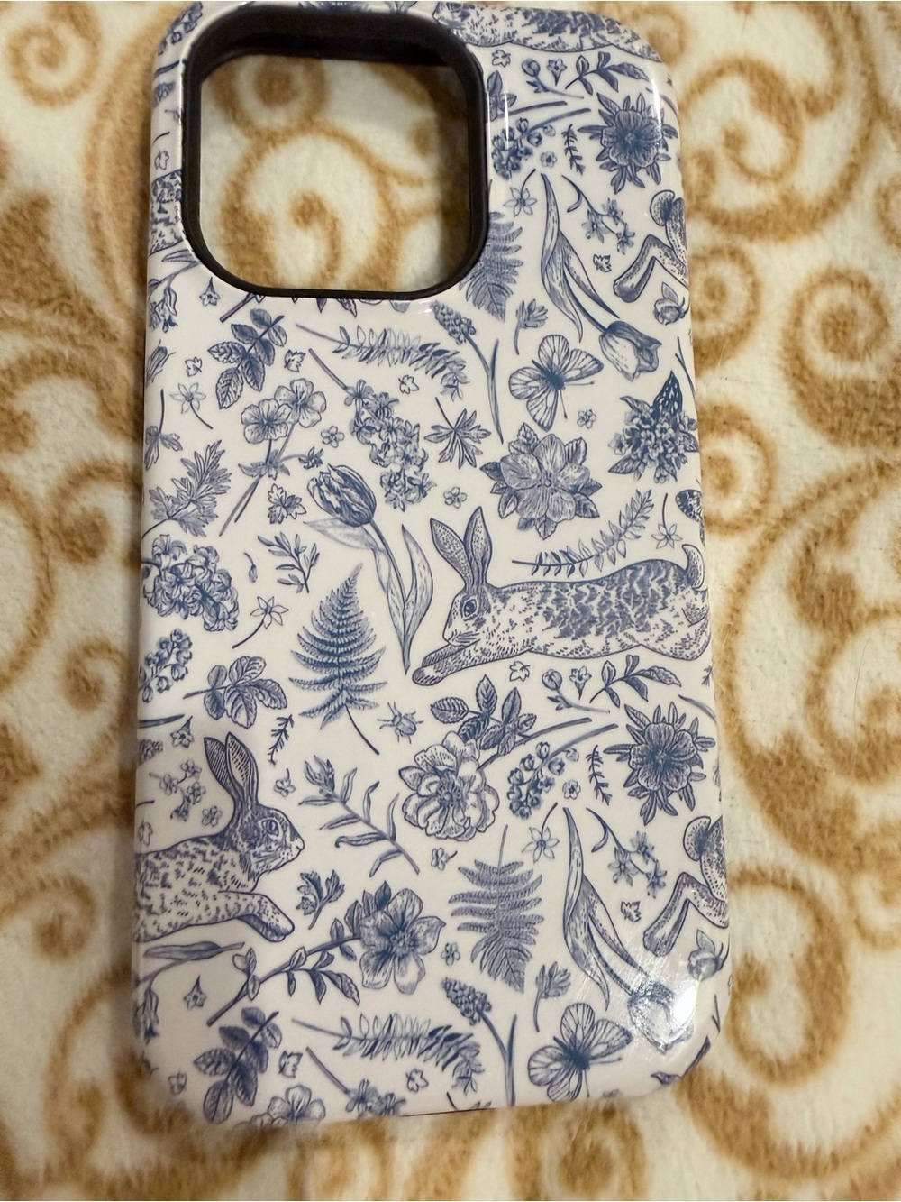 Casely Blue Botanical & Rabbit iPhone 14 Pro Case